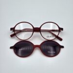 عینک طبی کاوردار گرد زرشکی (مدل Guess - RX7077) - Image 2