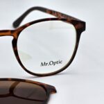 عینک طبی کاوردار گرد - طرح پلنگی کلاسیک (برند Mr.Optic) - Image 4