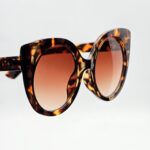 عینک آفتابی زنانه گوچی (Gucci) مدل گربه‌ای طرح هاوانا - Image 2